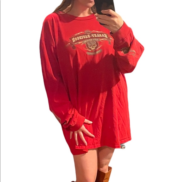 Vintage Harley Davidson Mens 2XL Long Sleeve Crew - Picture 2 of 9